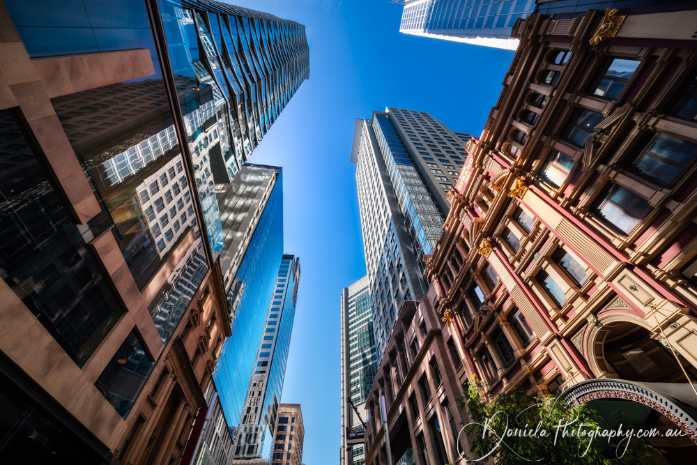 Dynamic City Towers on George Street in Sydney Australia